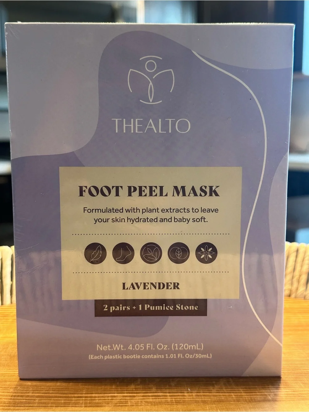 Lavender Foot Peel Mask- with Pumice Stone- Hydrating Lavender Foot Treatment